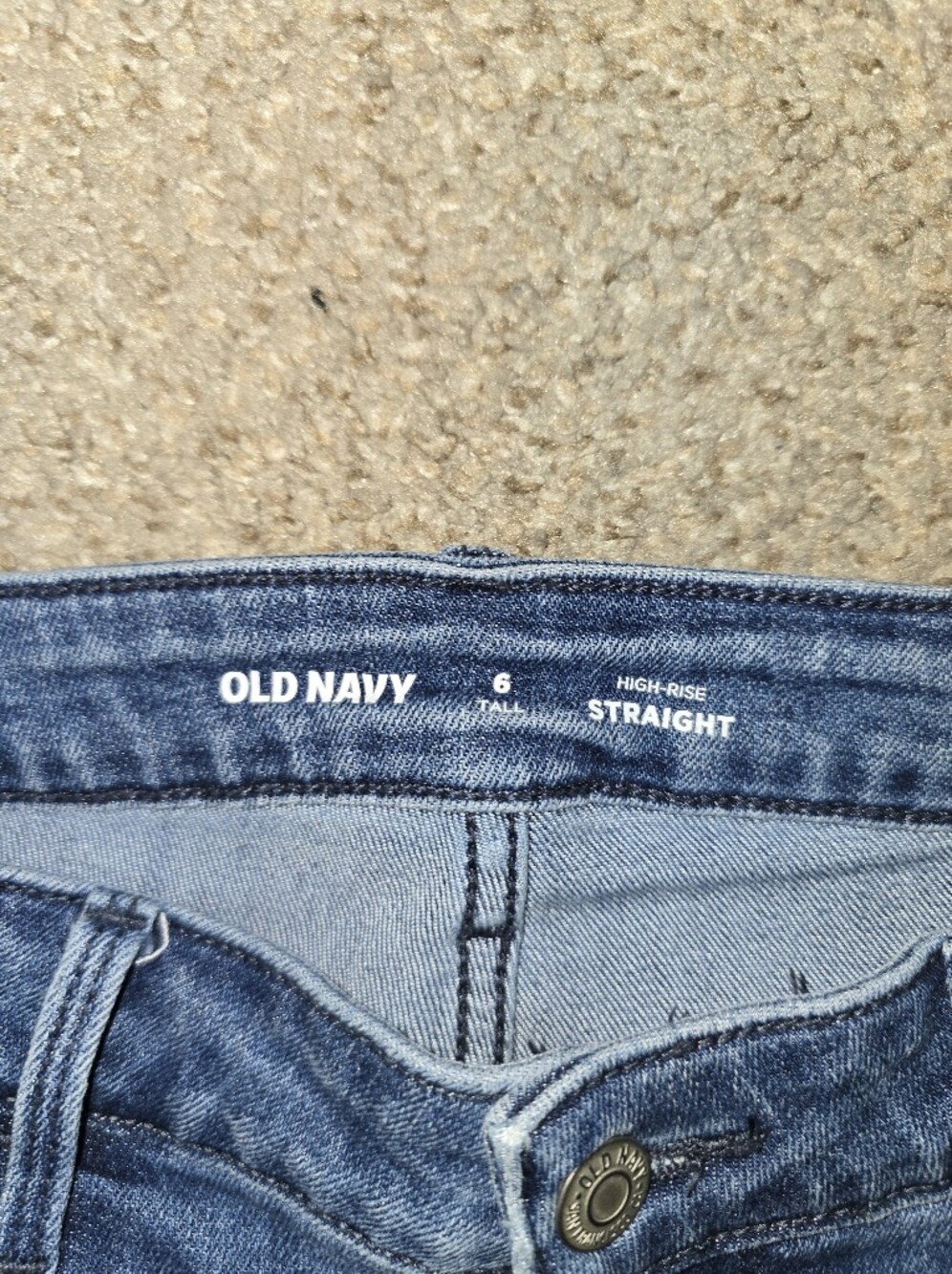 Old Navy Light Blue High Rise Straight Women’s Jeans Size 6 Tall - Picture 3 of 5